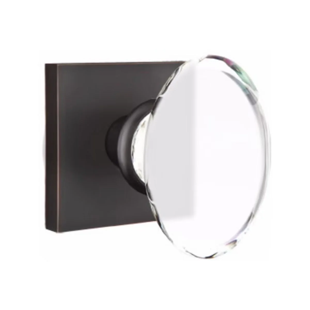 HAMPTON GLASS (HT) PRIVACY (BED/BATH) KNOB WITH 2-3/8