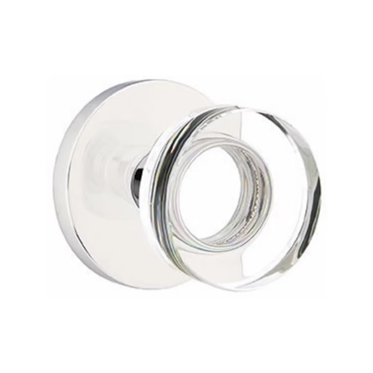 MODERN DISC GLASS (MDC) PASSAGE (HALL/CLOSET) KNOB WITH 2-3/8