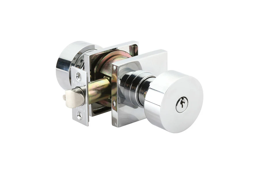 ROUND (ROU) KEY IN KNOB LOCKSET WITH 2-3/8