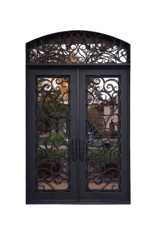 Renaissance Arched Iron Door - Omega Custom Fabrication LLC