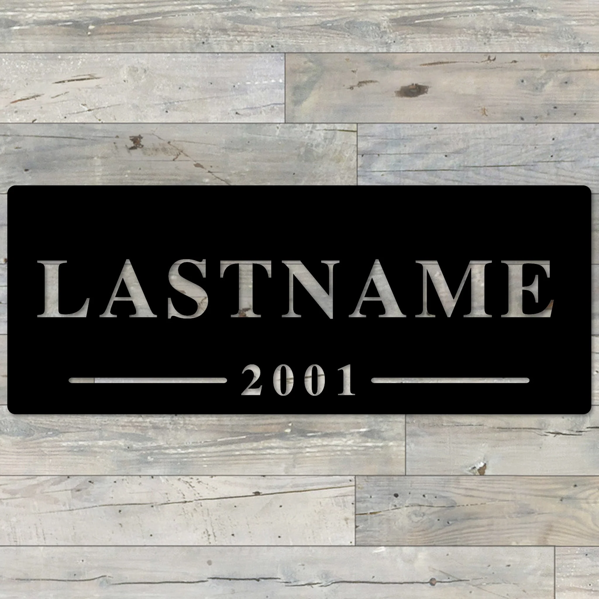 Custom Family Name Plate - Omega Custom Fabrication LLC
