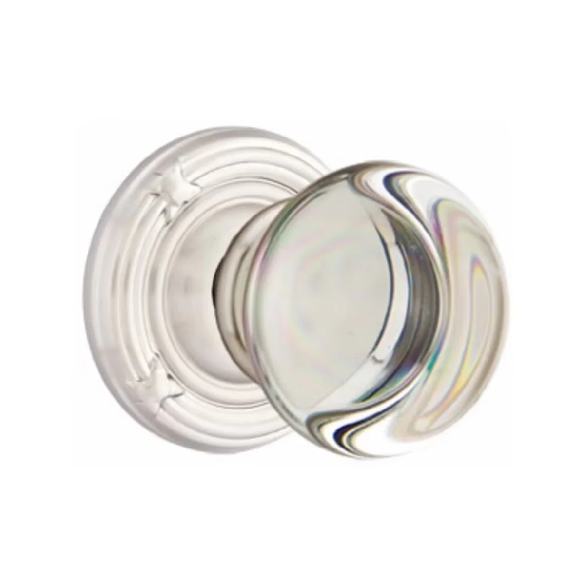 PROVIDENCE GLASS (PC) PASSAGE (HALL/CLOSET) KNOB WITH 2-3/8