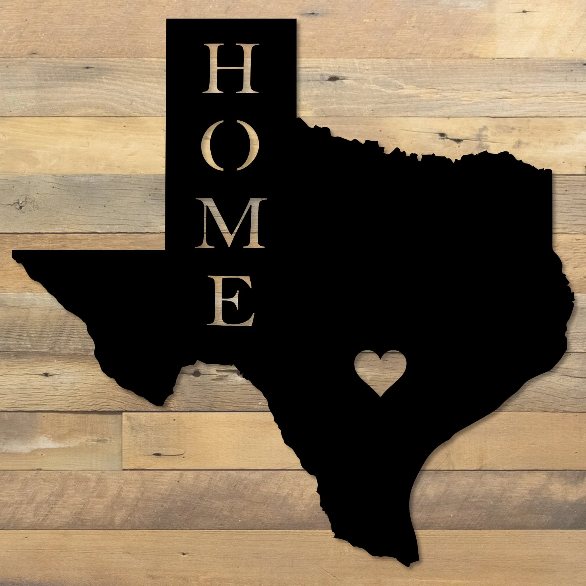 Texas State Home Metal Wall Art - Omega Custom Fabrication LLC