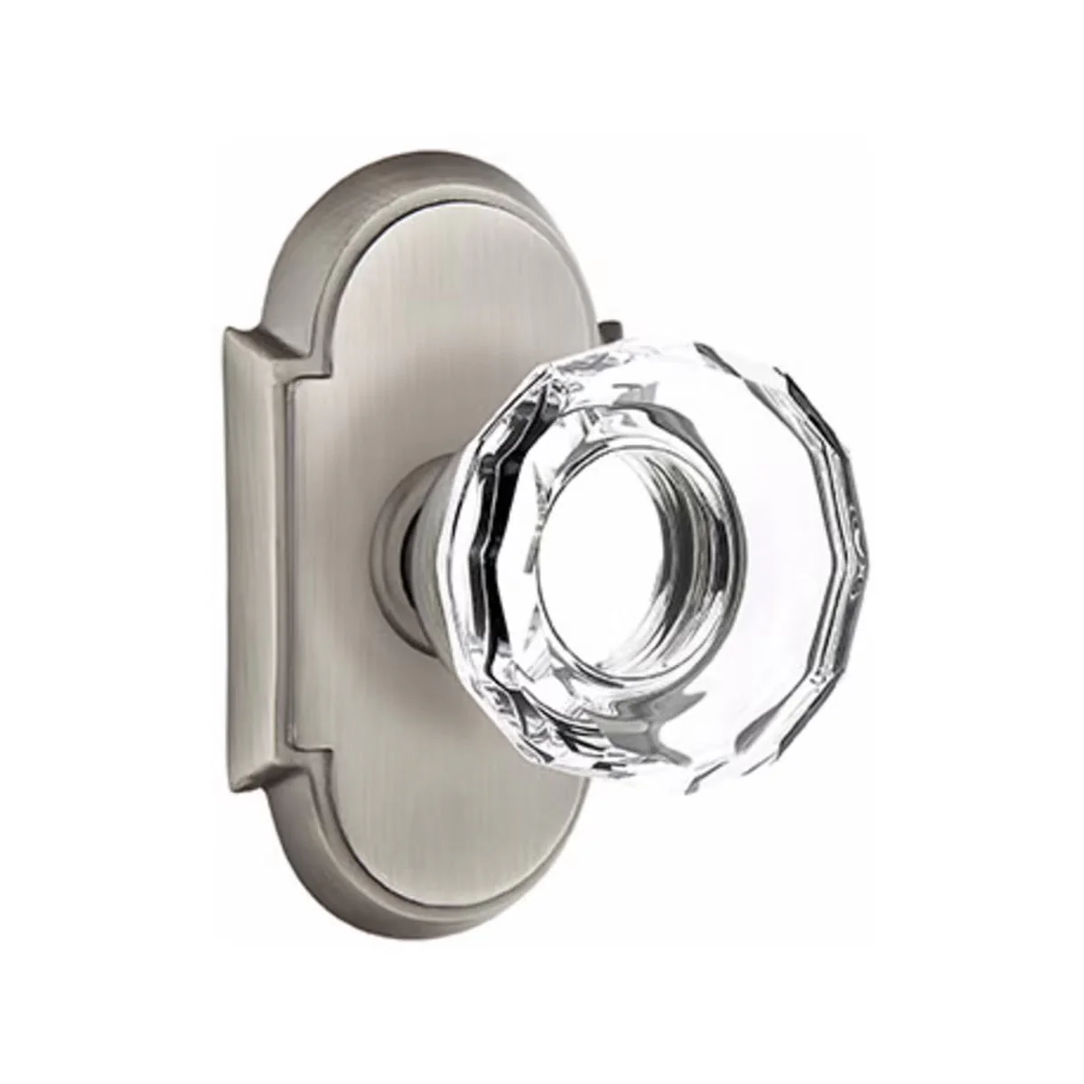 LOWELL GLASS (LW) PRIVACY (BED/BATH) KNOB WITH 2-3/8