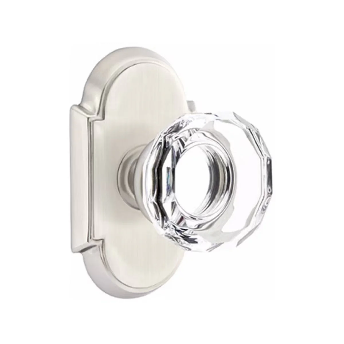 LOWELL GLASS (LW) PRIVACY (BED/BATH) KNOB WITH 2-3/8