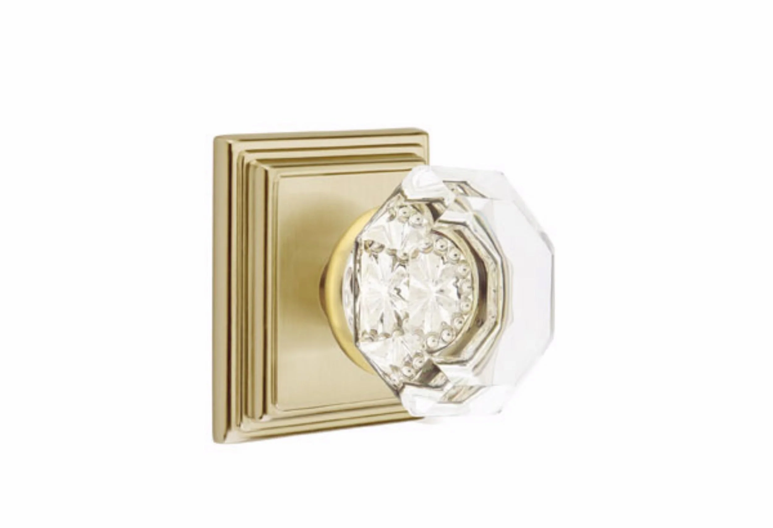 OLD TOWN GLASS (OT) PRIVACY (BED/BATH) KNOB WITH 2-3/8