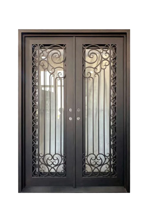 Baroque Scroll Iron Door - Omega Custom Fabrication LLC