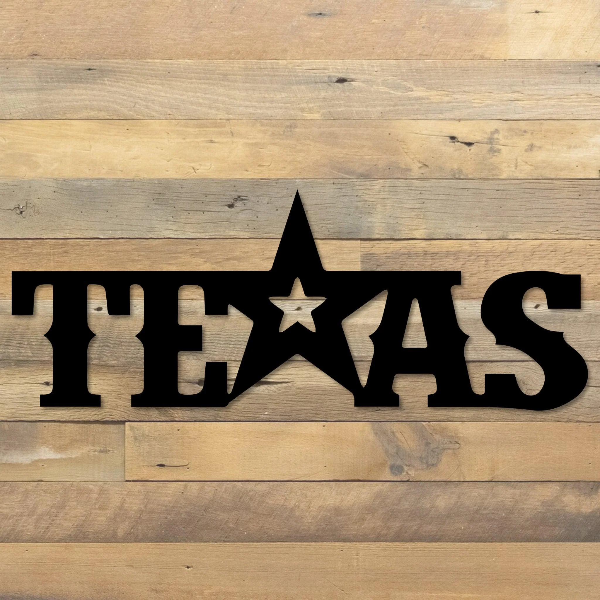 Texas Star Metal Wall Art - Omega Custom Fabrication LLC