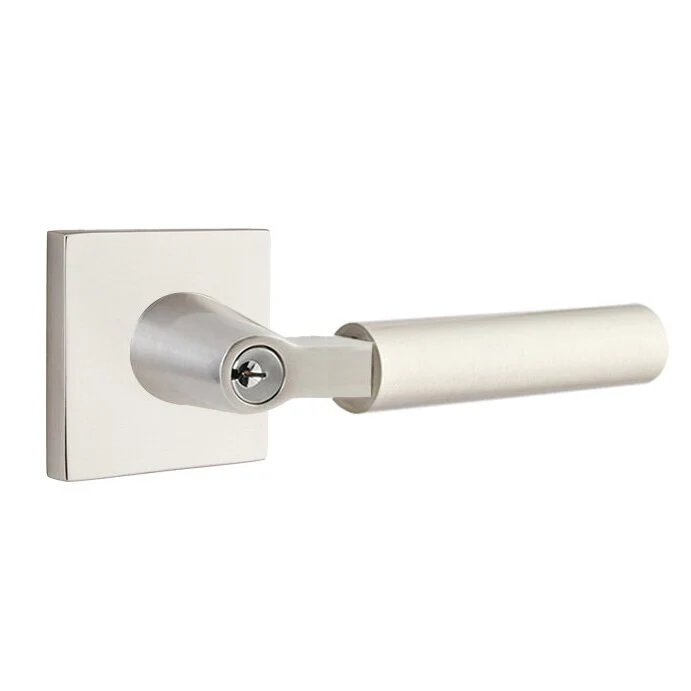 HERCULES (HEC) KEY IN LEVER SINGLE CYLINDER SQUARE ROSETTE (5122) LOCKSET WITH 2-3/8
