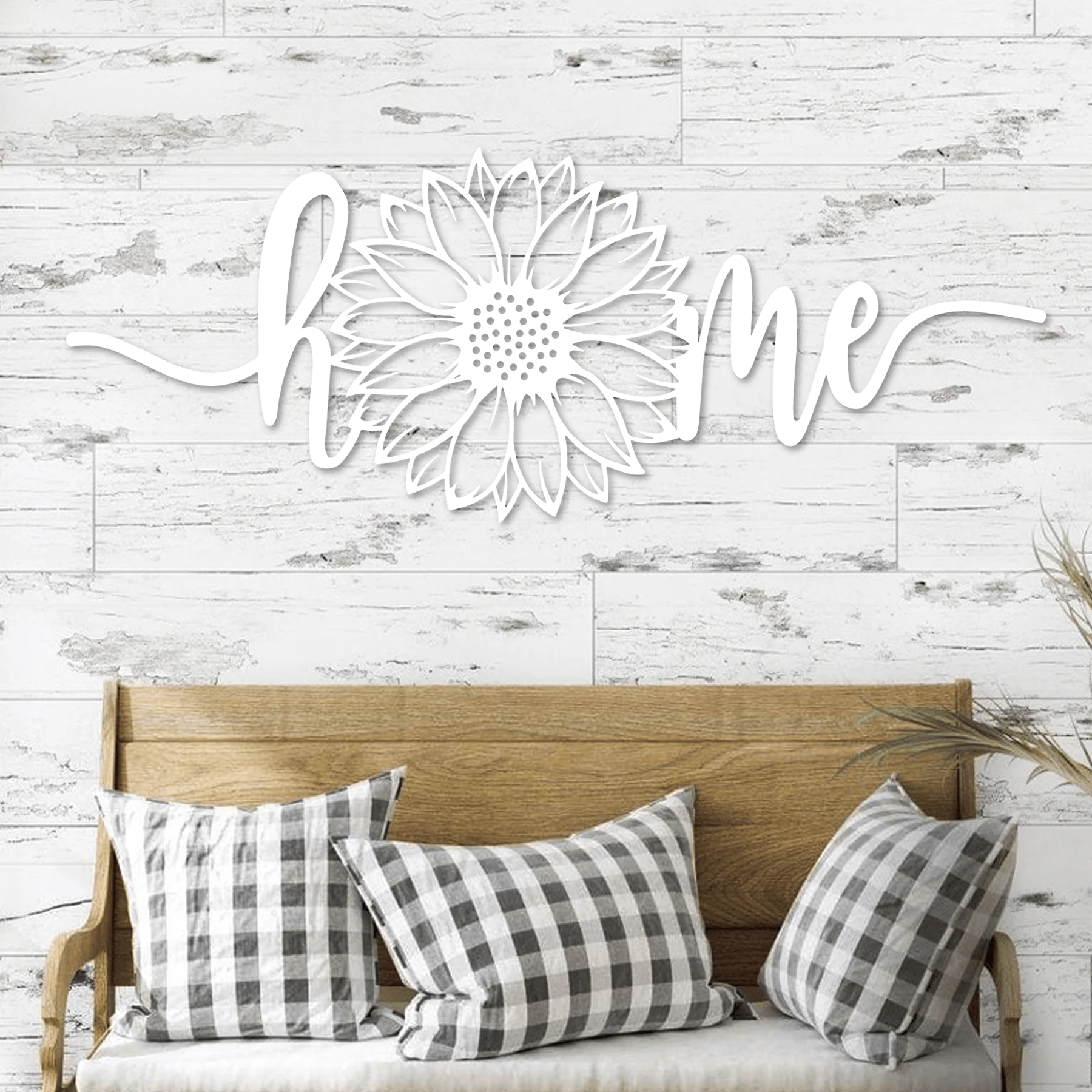 Sunflower Home Metal Wall Art - Omega Custom Fabrication LLC