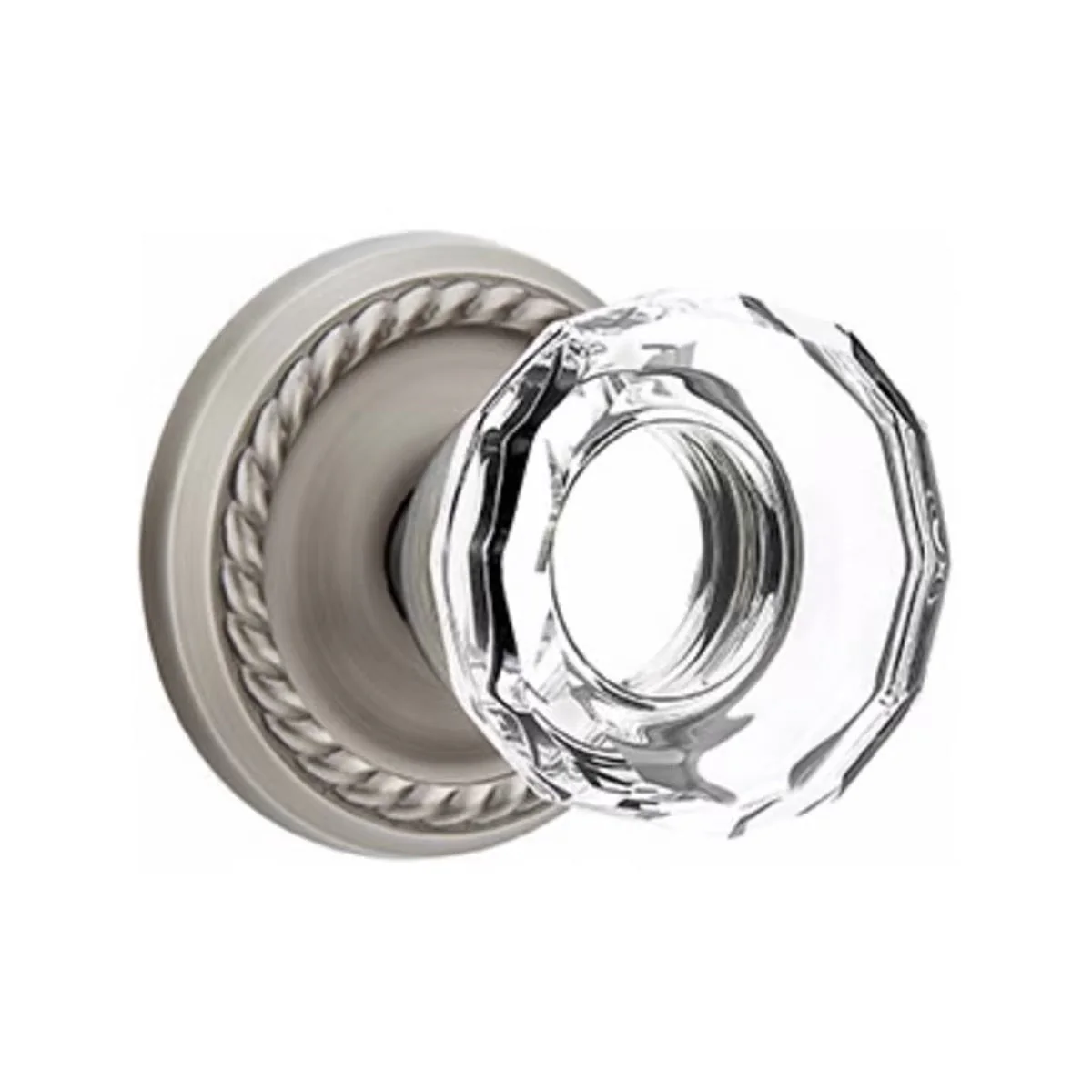 LOWELL GLASS (LW) PRIVACY (BED/BATH) KNOB WITH 2-3/8