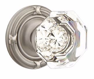 OLD TOWN GLASS (OT) PASSAGE (HALL/CLOSET) KNOB WITH 2-3/8