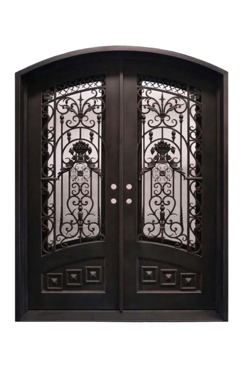 Crowned Garden Iron Door - Omega Custom Fabrication LLC