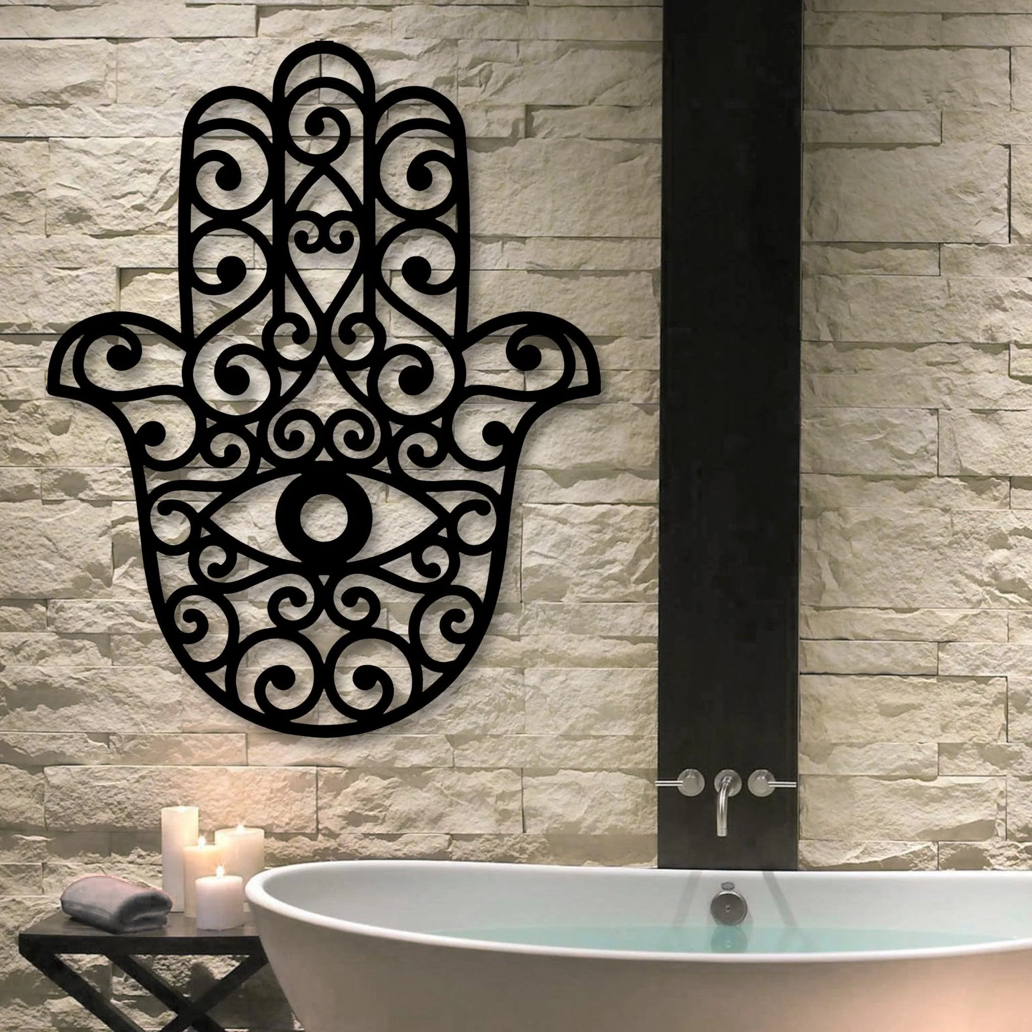 Hamsa Wall Art - Omega Custom Fabrication LLC