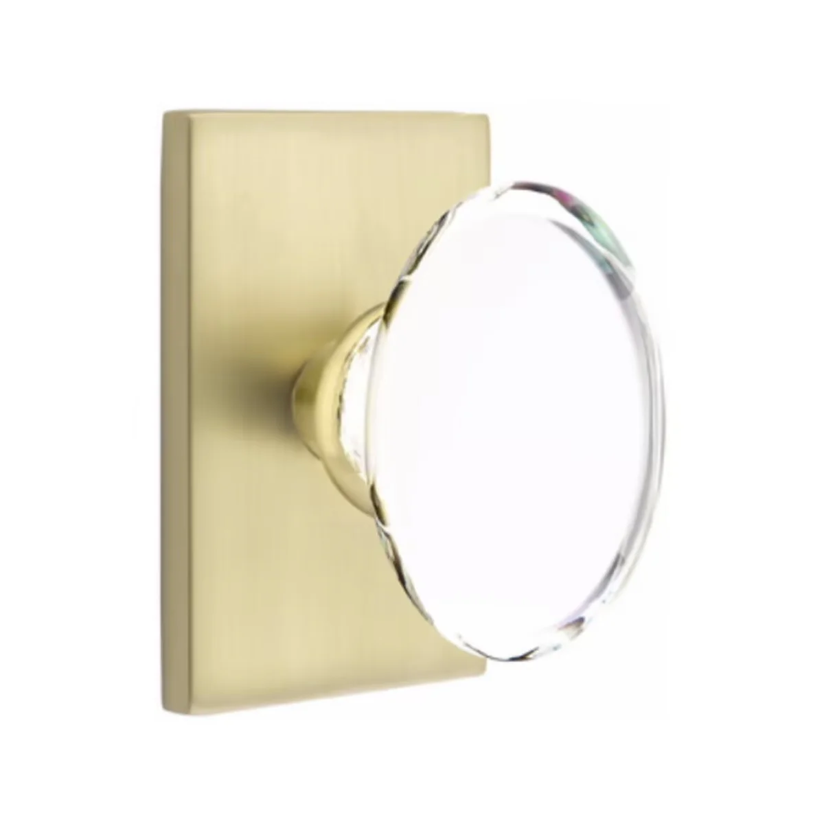 HAMPTON GLASS (HT) PASSAGE (HALL/CLOSET) KNOB WITH 2-3/8