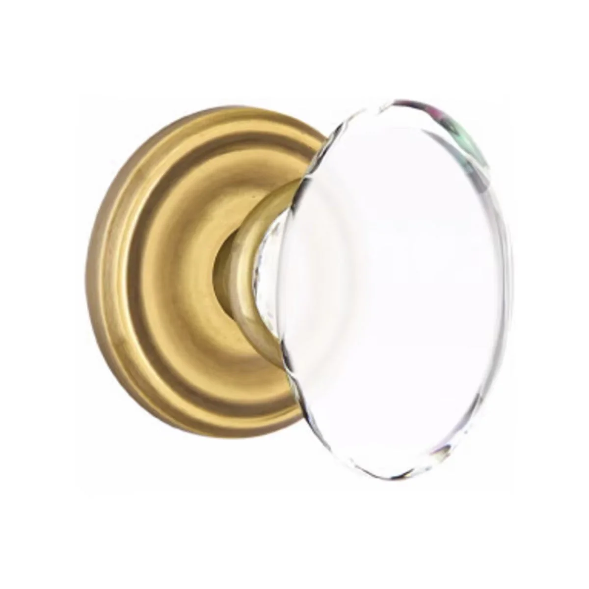 HAMPTON GLASS (HT) PRIVACY (BED/BATH) KNOB WITH 2-3/8