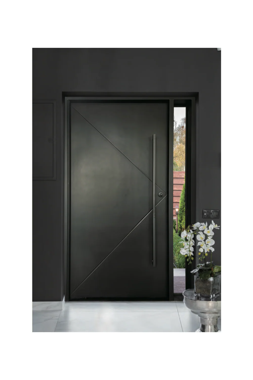 Obsidian Iron Pivot Door - Omega Custom Fabrication LLC