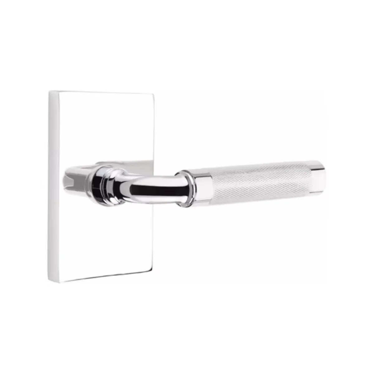 R-BAR KNURLED (RA.KN) PASSAGE (HALL/CLOSET) LEVER WITH 2-3/8