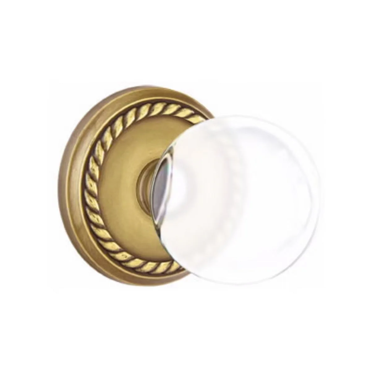BRISTOL GLASS (BL) PRIVACY (BED/ BATH) KNOB WITH 2-3/8