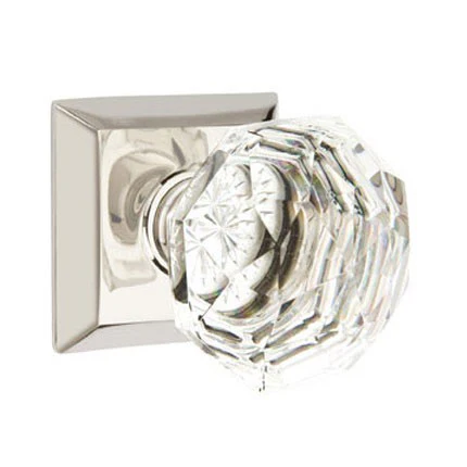 DIAMOND GLASS (CK) PRIVACY (BED/BATH) KNOB WITH 2-3/8