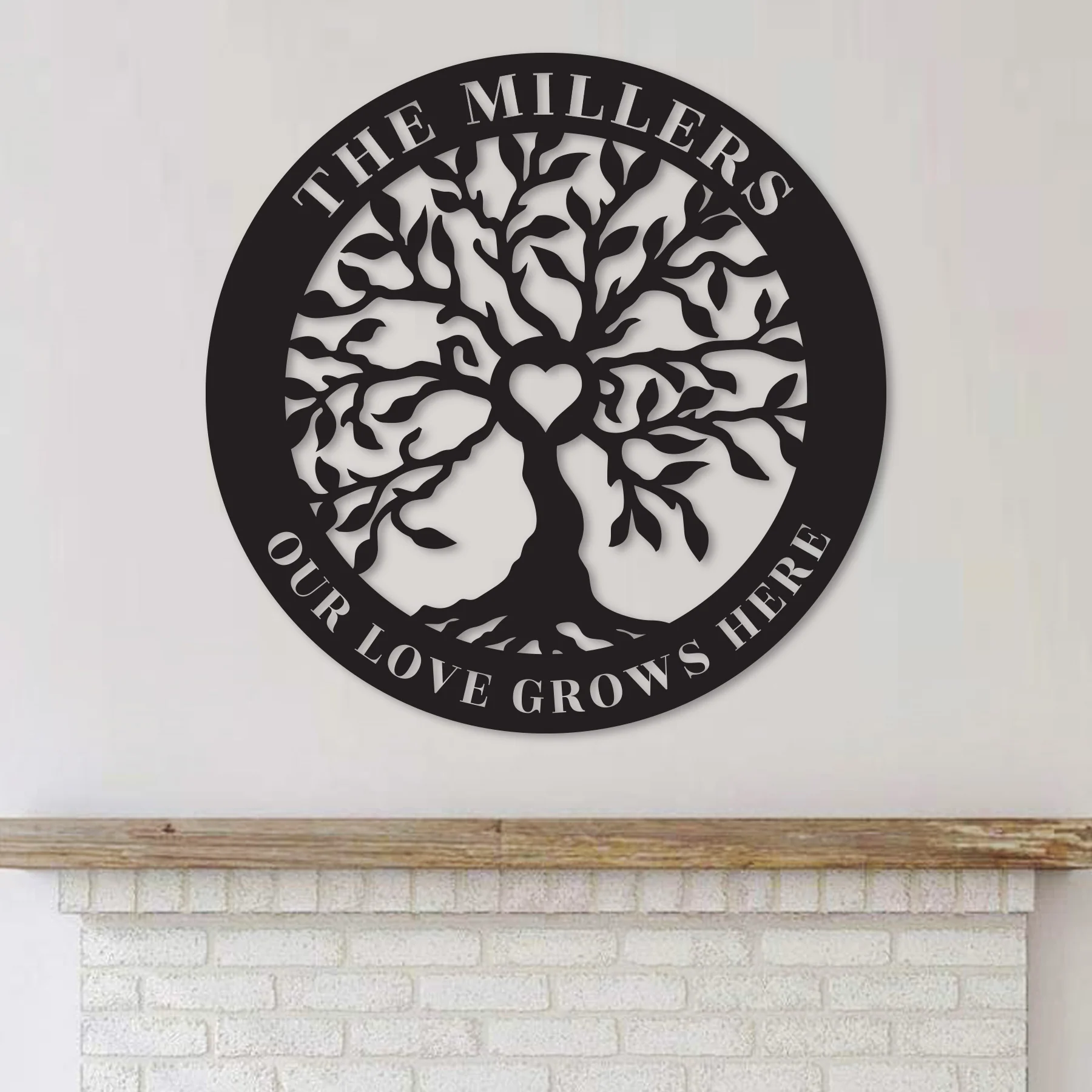 Our Love Grows Here Custom Metal Art - Omega Custom Fabrication LLC