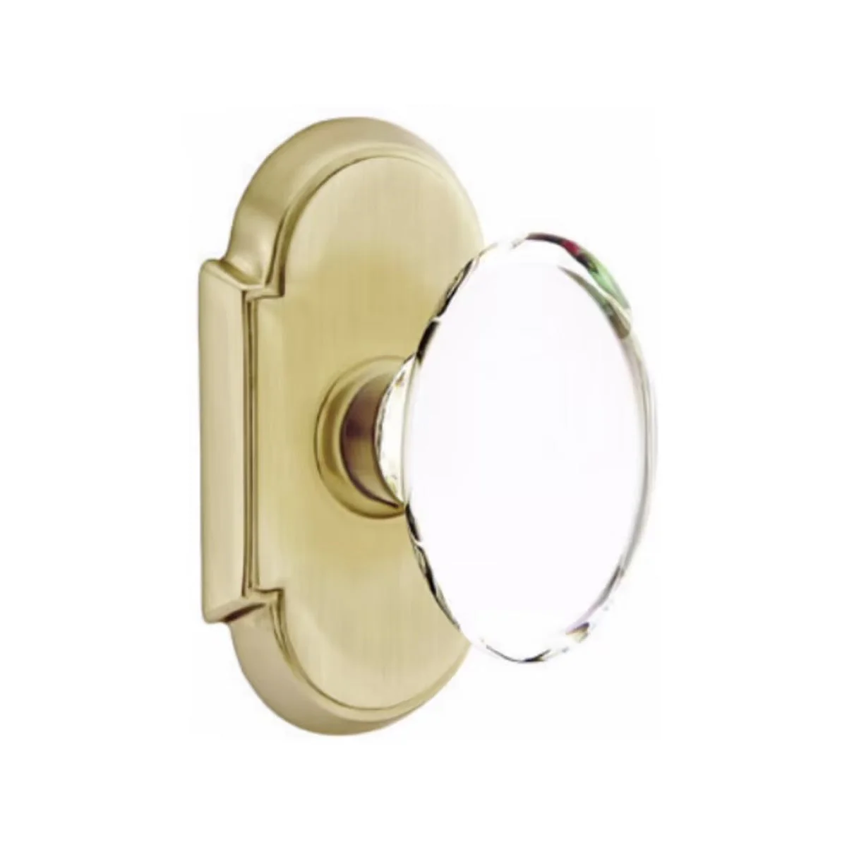 HAMPTON GLASS (HT) PRIVACY (BED/BATH) KNOB WITH 2-3/8