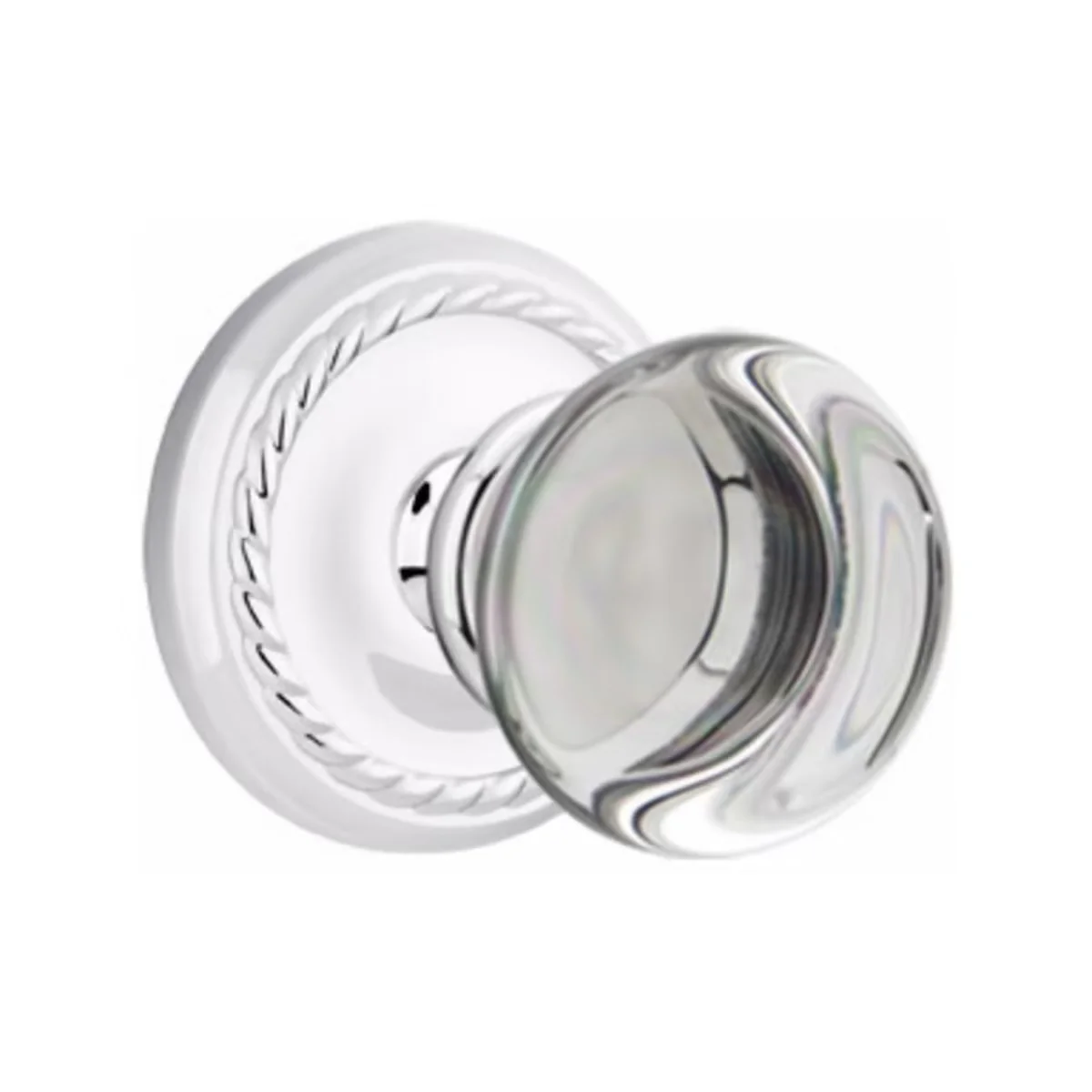PROVIDENCE GLASS (PC) PASSAGE (HALL/CLOSET) KNOB WITH 2-3/8