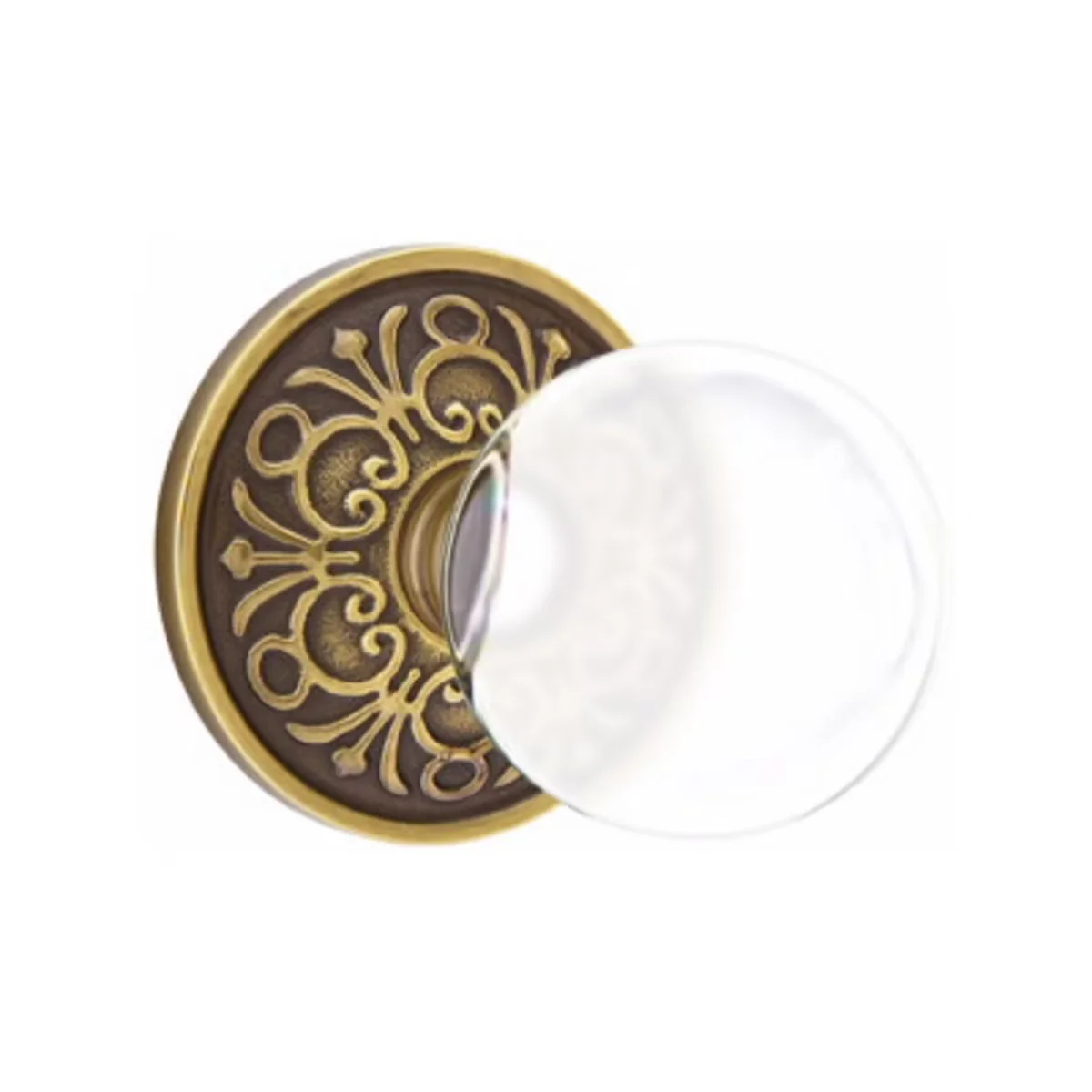 BRISTOL GLASS (BL) PASSAGE (HALL/CLOSET) KNOB WITH 2-3/8