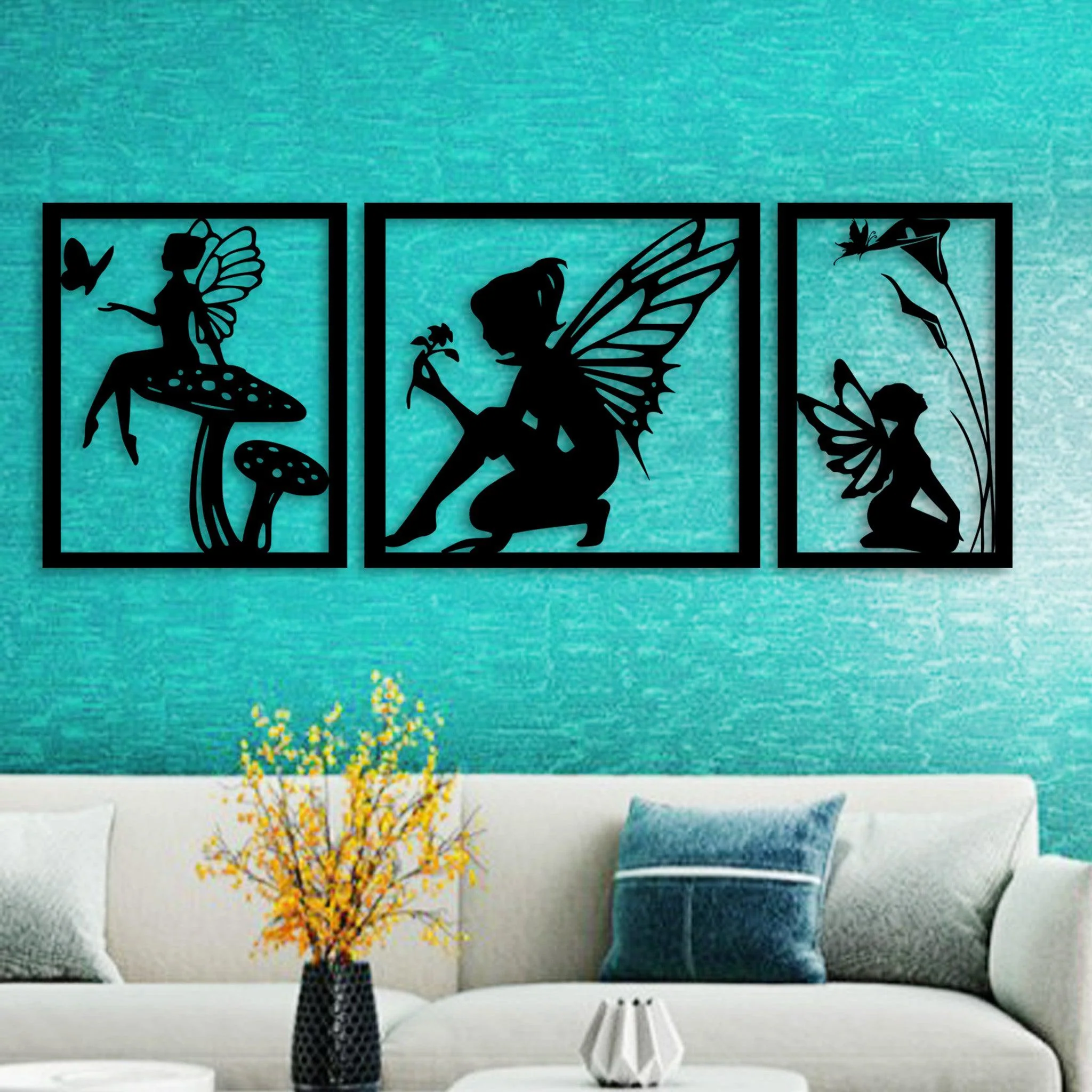 Fairy Wall Art Decorative Panels - Omega Custom Fabrication LLC