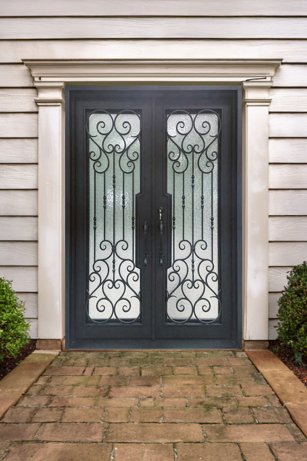 Imperial Bloom Iron Door - Omega Custom Fabrication LLC