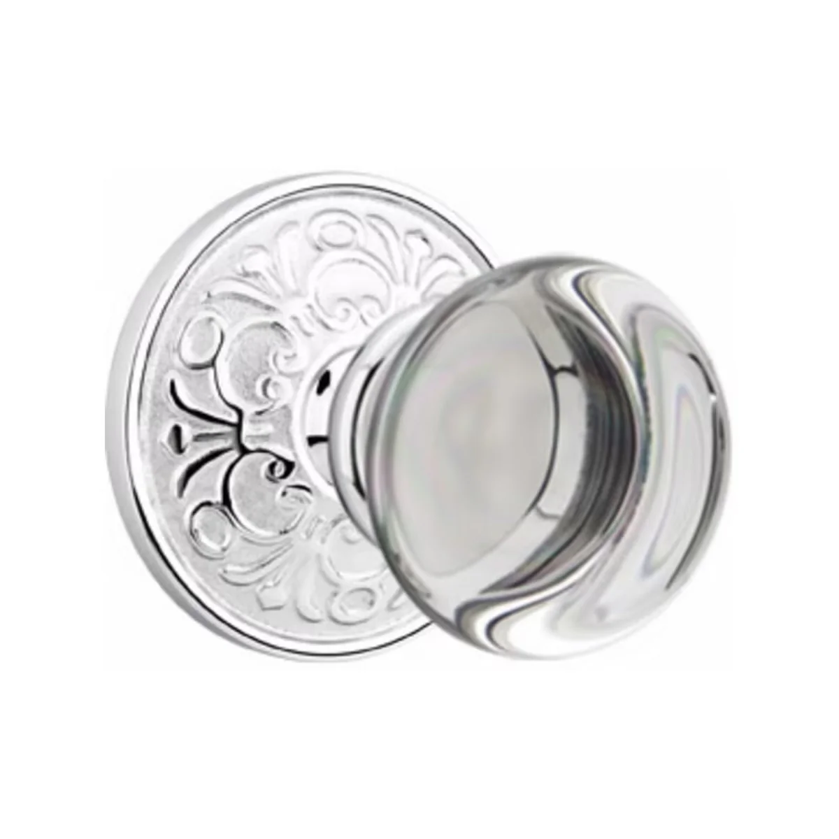 PROVIDENCE GLASS (PC) PASSAGE (HALL/CLOSET) KNOB WITH 2-3/8