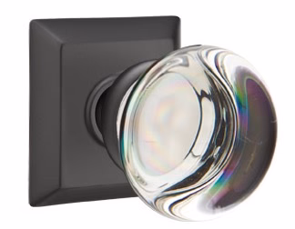 PROVIDENCE GLASS (PC) PASSAGE (HALL/CLOSET) KNOB WITH 2-3/8