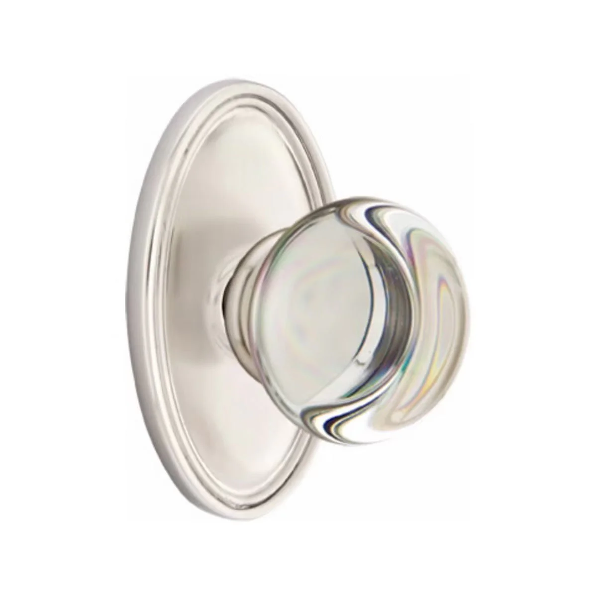 PROVIDENCE GLASS (PC) PRIVACY (BED/BATH) KNOB WITH 2-3/8