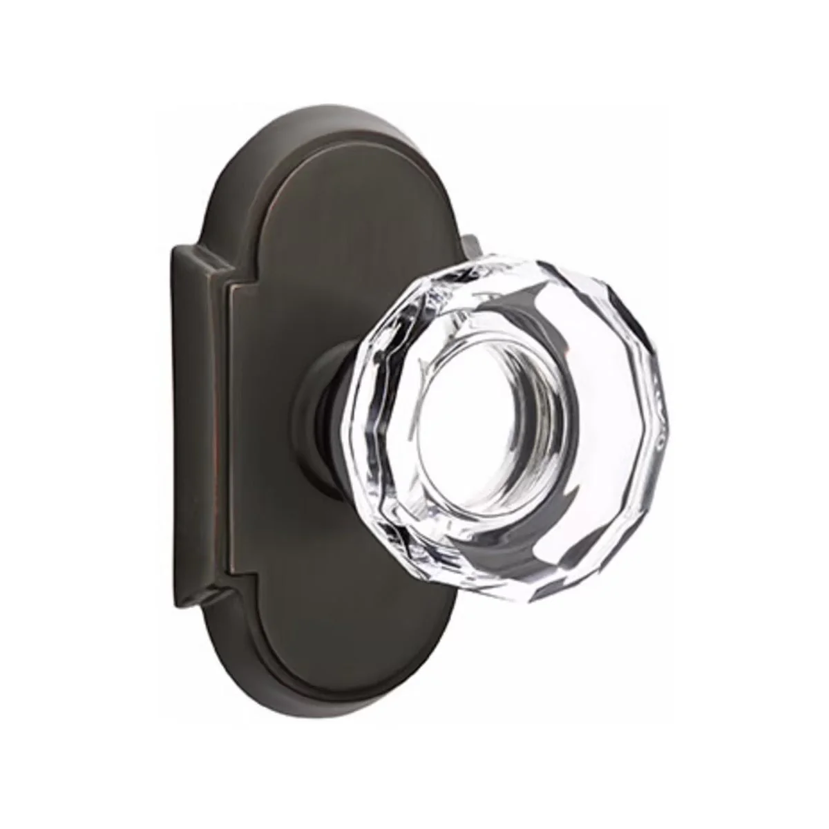 LOWELL GLASS (LW) PRIVACY (BED/BATH) KNOB WITH 2-3/8