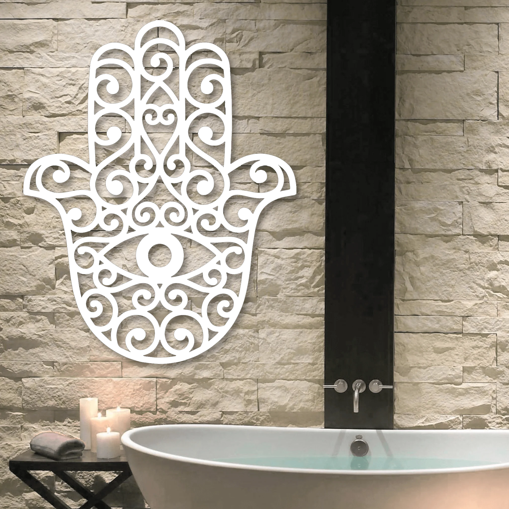 Hamsa Wall Art - Omega Custom Fabrication LLC