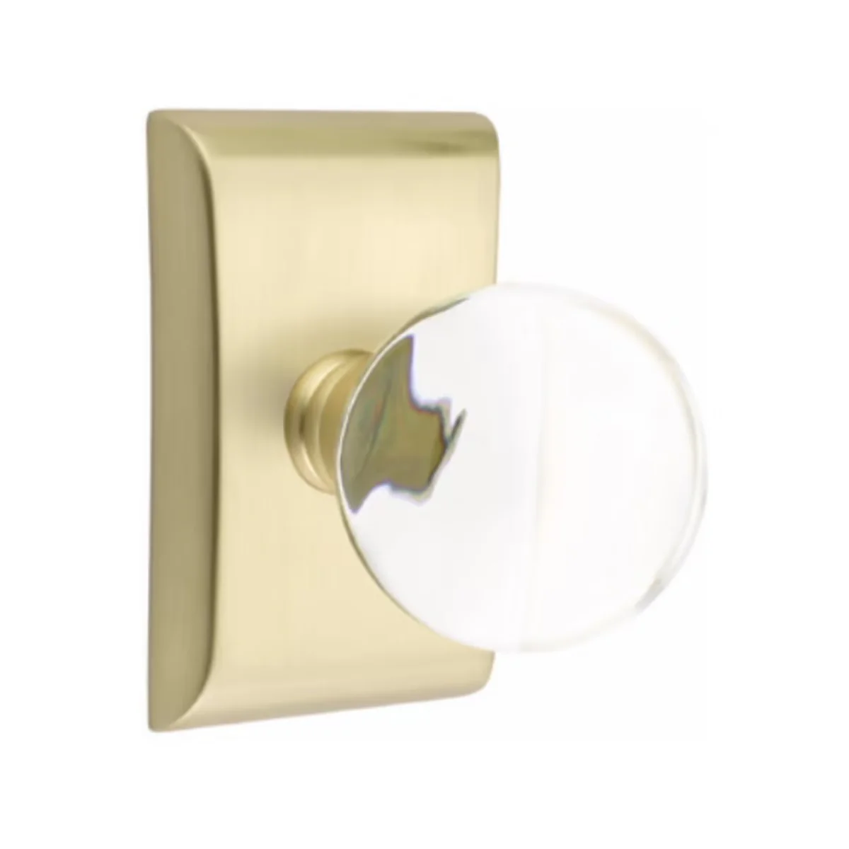 BRISTOL GLASS (BL) PASSAGE (HALL/CLOSET) KNOB WITH 2-3/8