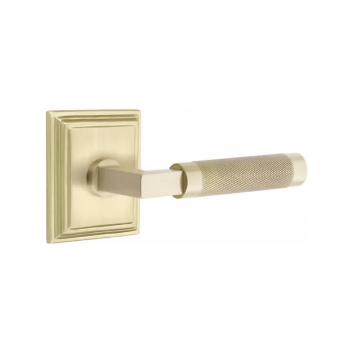 L-SQUARE KNURLED (LS.KN)) DUMMY (PAIR) LEVER - Omega Custom Fabrication LLC