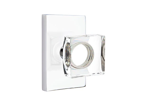 MODERN SQUARE GLASS (MSC) DUMMY (PAIR) KNOB - Omega Custom Fabrication LLC
