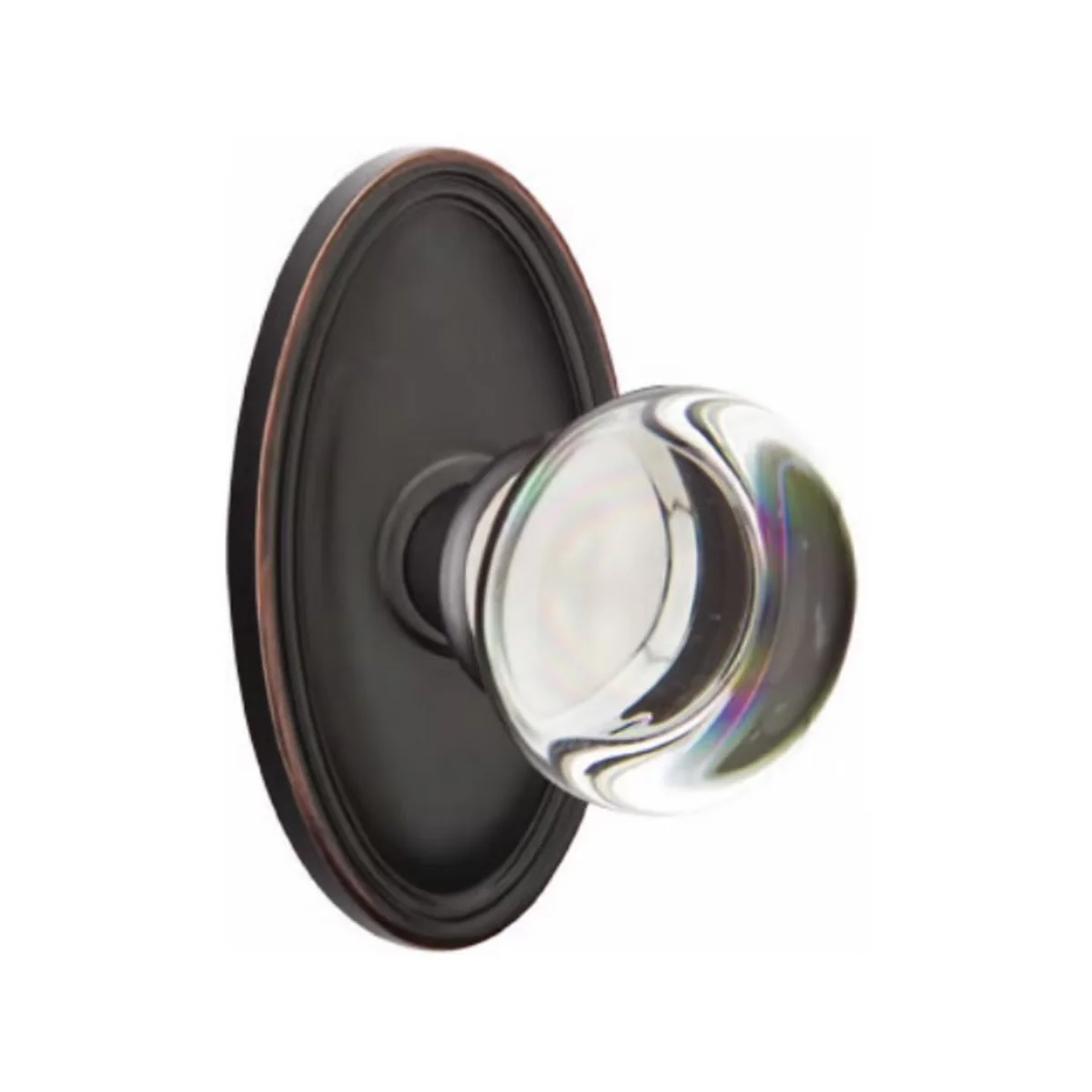 PROVIDENCE GLASS (PC) PRIVACY (BED/BATH) KNOB WITH 2-3/8