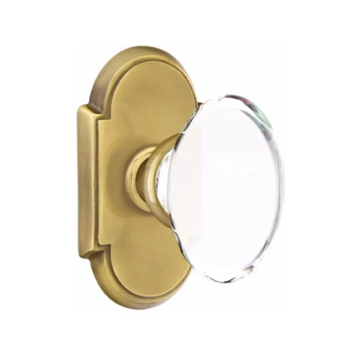 HAMPTON GLASS (HT) PASSAGE (HALL/CLOSET) KNOB WITH 2-3/8