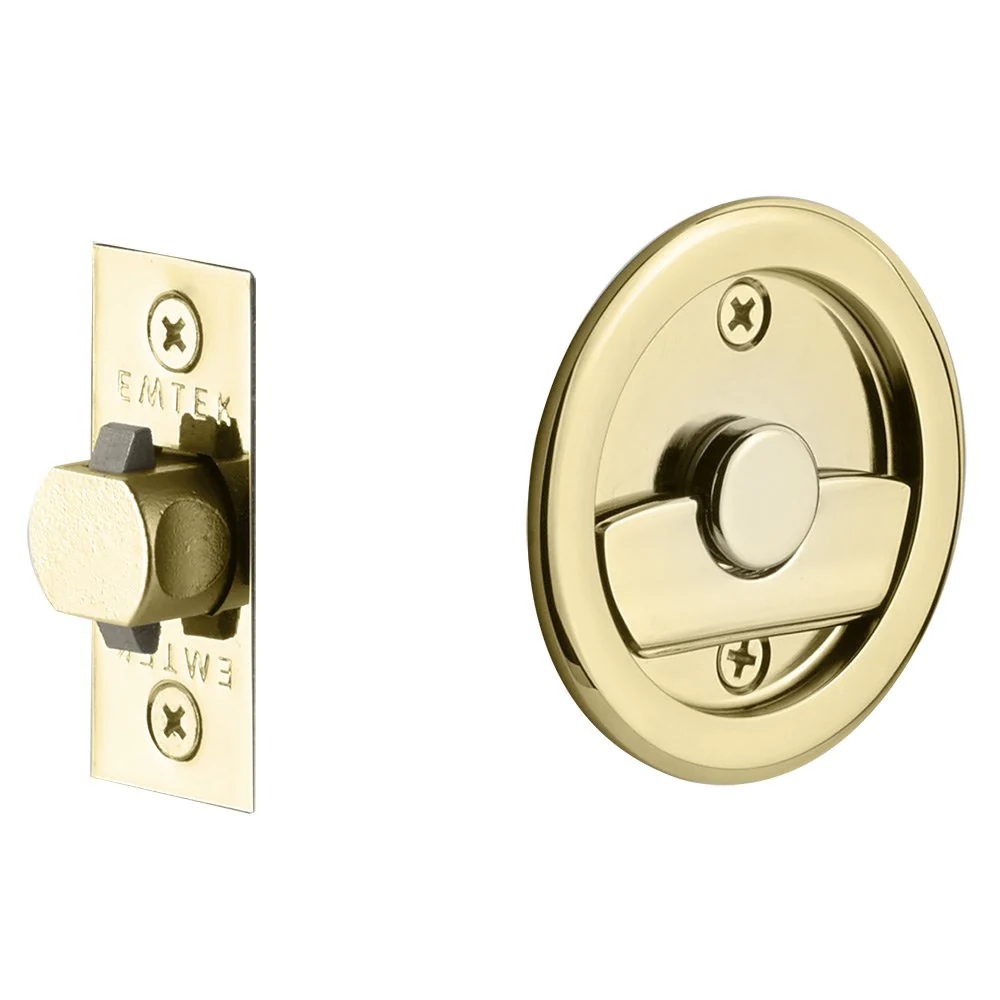 ROUND PRIVACY (2145) POCKET DOOR TUBULAR LOCKS WITH 2-3/8