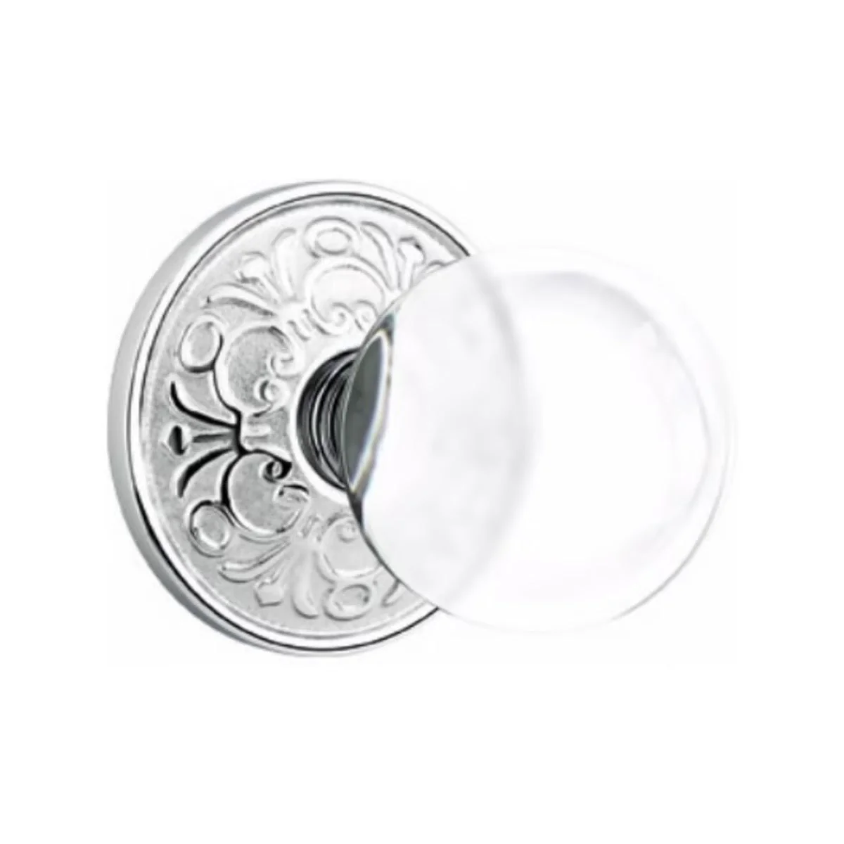 BRISTOL GLASS (BL) PRIVACY (BED/ BATH) KNOB WITH 2-3/8