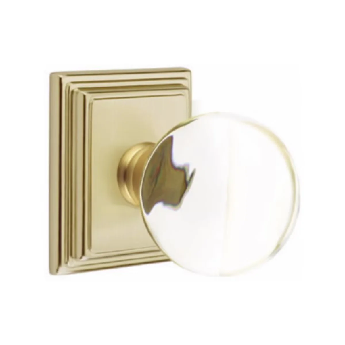 BRISTOL GLASS (BL) PASSAGE (HALL/CLOSET) KNOB WITH 2-3/8