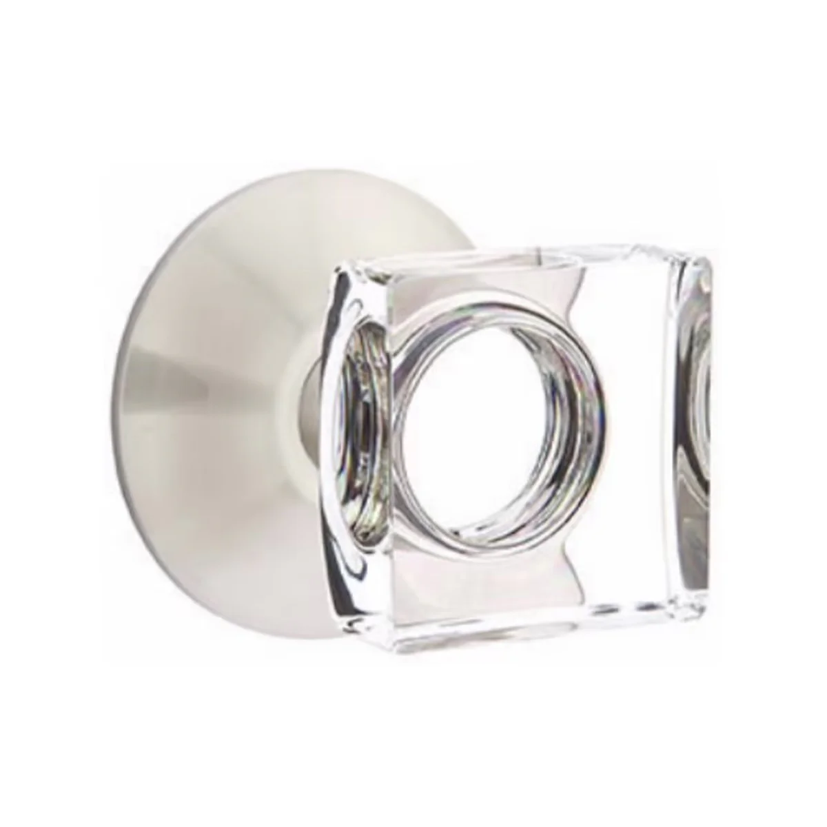 MODERN SQUARE GLASS (MSC) DUMMY (PAIR) KNOB - Omega Custom Fabrication LLC
