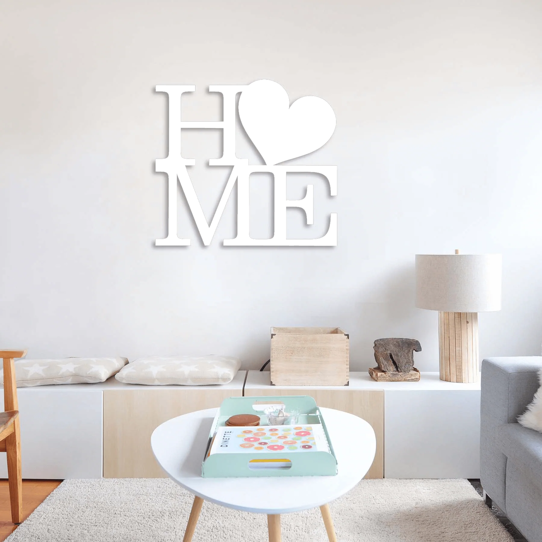 Home With Heart Metal Wall Art - Omega Custom Fabrication LLC