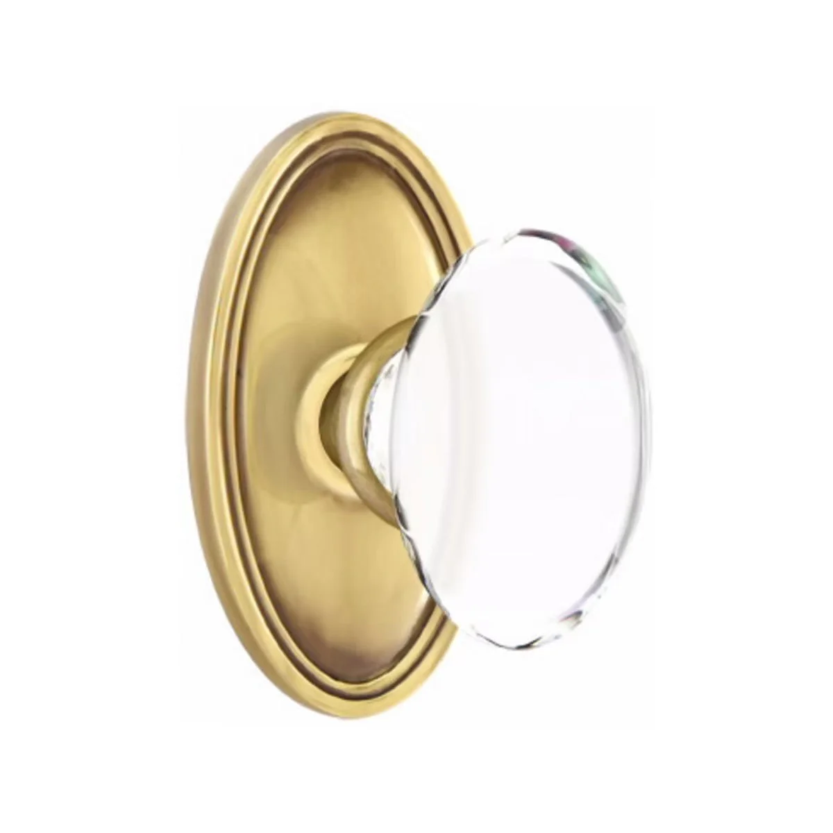 HAMPTON GLASS (HT) PRIVACY (BED/BATH) KNOB WITH 2-3/8