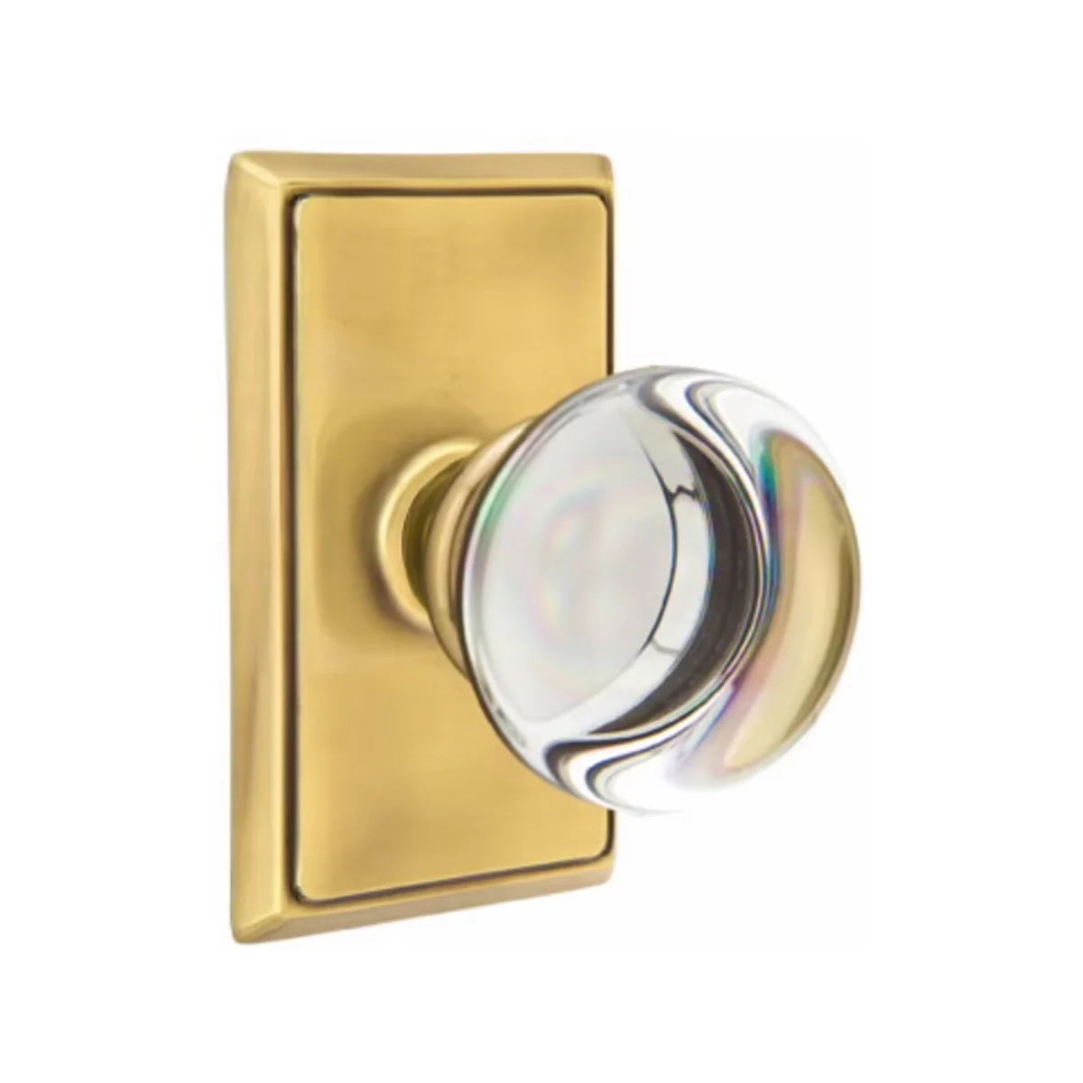 PROVIDENCE GLASS (PC) PASSAGE (HALL/CLOSET) KNOB WITH 2-3/8
