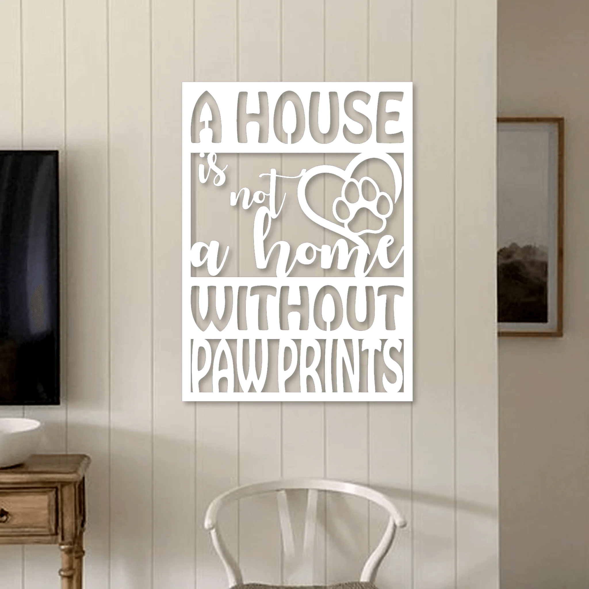 A House Is Not A Home Wall Art - Omega Custom Fabrication LLC