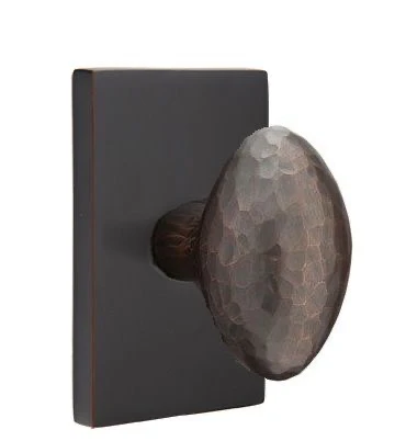 HAMMERED EGG (HE) PASSAGE (HALL/CLOSET) KNOB WITH 2-3/8