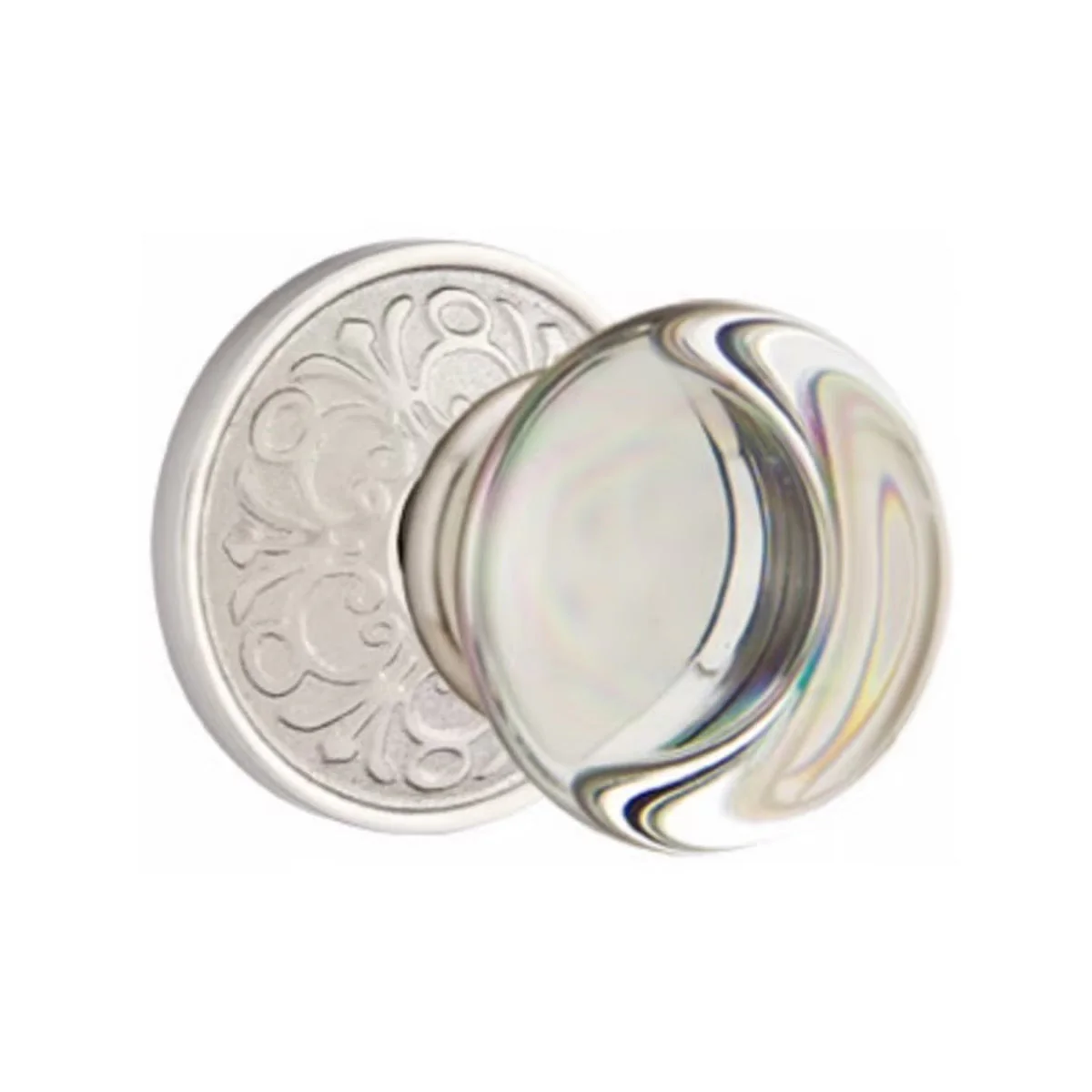 PROVIDENCE GLASS (PC) PRIVACY (BED/BATH) KNOB WITH 2-3/8